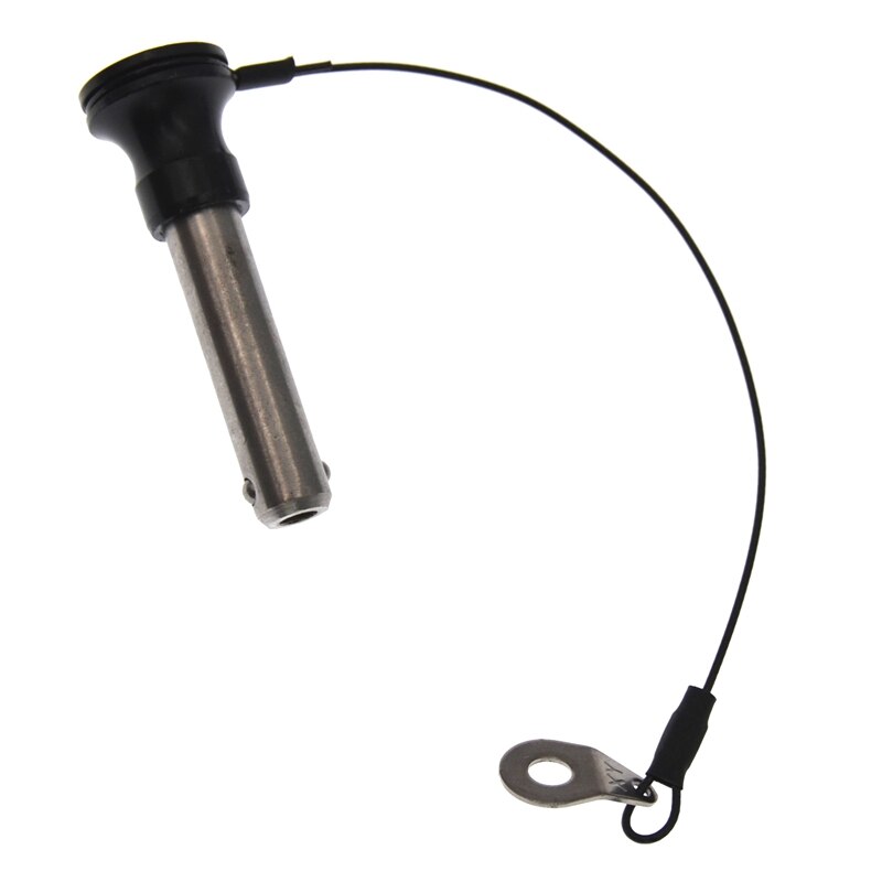 Push Button Quick Release with End Stroke Ball Lock Quick Release Pin 12mm-40mm Black +Silver