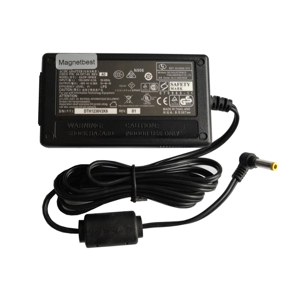 48V 0.38A AC Power Adapter for Cisco IP Phones - Desktop Charger