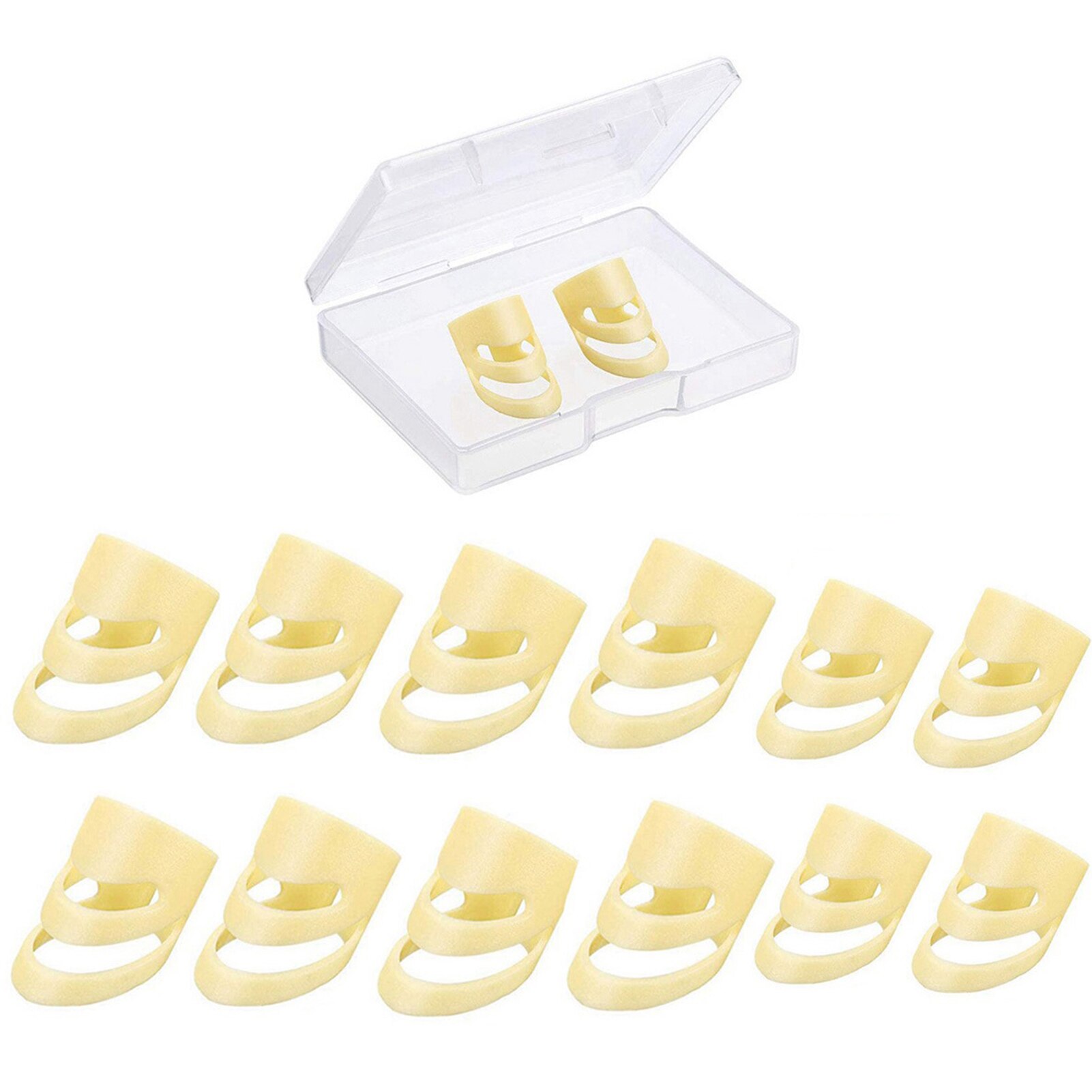 With Storage Box Universal Stringed Instrument Accessories Adjustable ABS Portable Adult Size Guitar Picks: 8L 4M