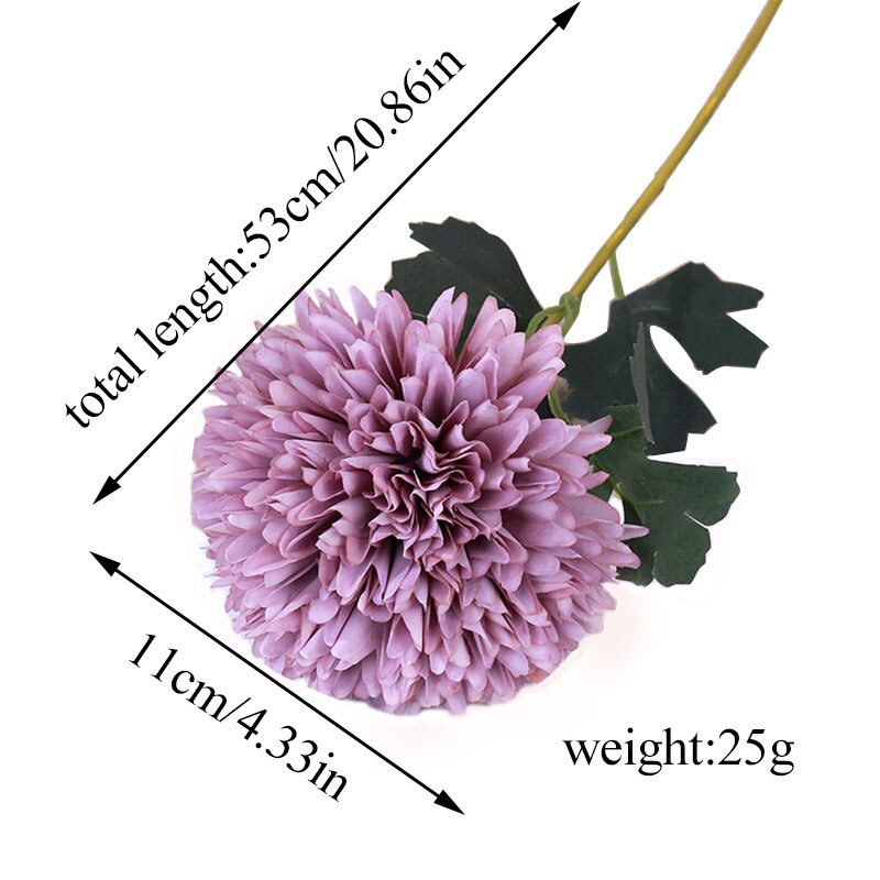 1PC Simulation Hydrangea Colorful Artificial Dandelion Flower Ball Artificial Flowers DIY Wedding Party Decor