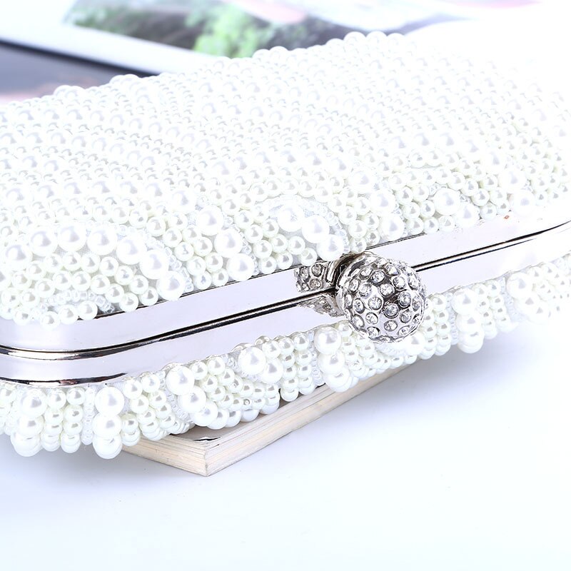 Party Avondtasje Pu Vrouwen Bloem Crystal Avondtasje Clutch Kralen Party Handtas Weding Club Portemonnee