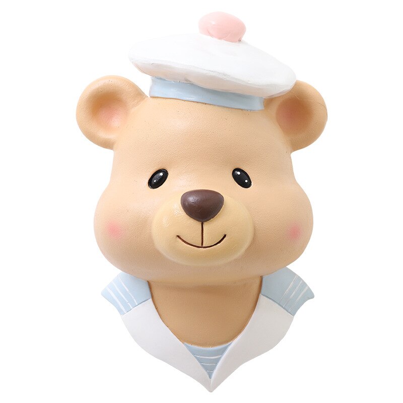 Baby flicka rum dekor djurhuvud väggdekoration för vardagsrum hänge barn flicka barndom sovrum soft install heminredning