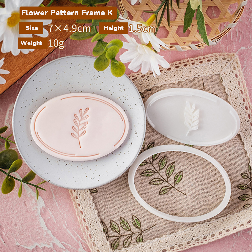 Pattern Blessing Cookie Mold Wedding Birthday Cake Cutting Mold DIY Baking Tool: Gold