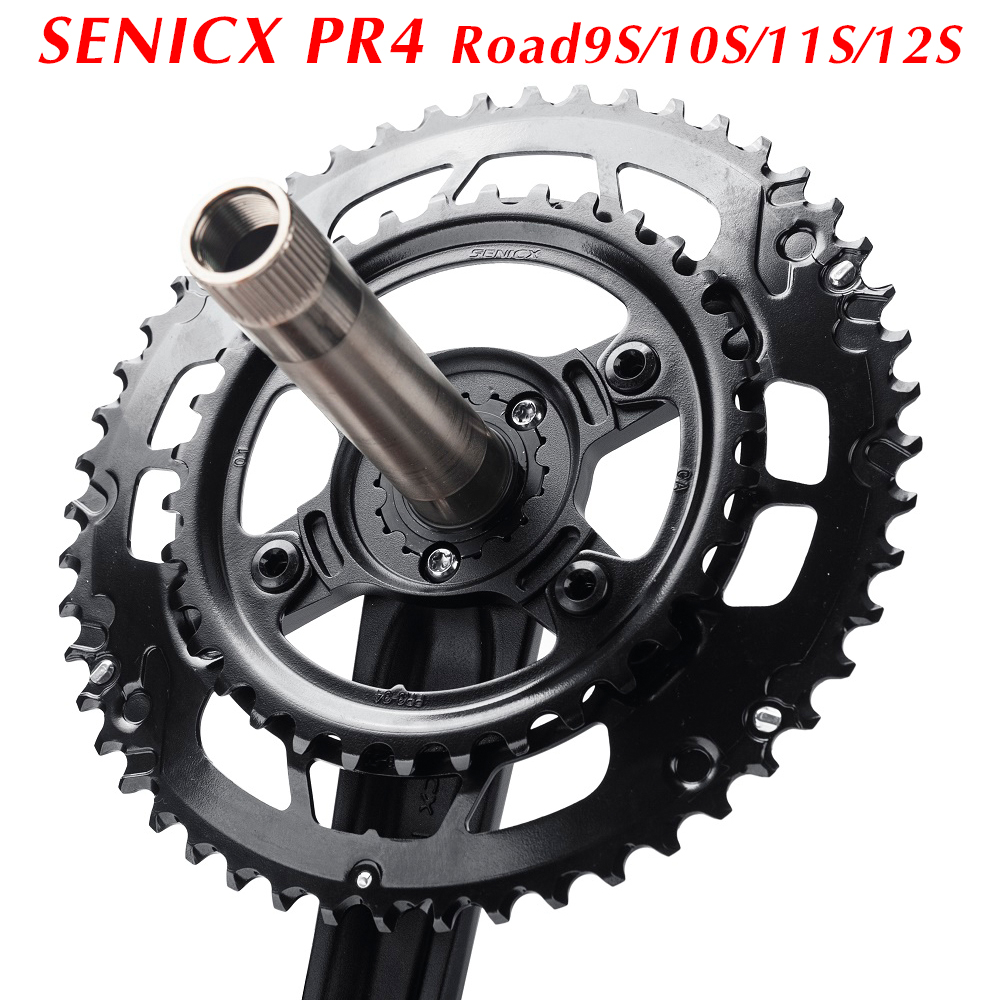 SENICX PR4 Road Bicycle Crank Set 165MM/170mm/175MM Double Disc 50-34T Chainring