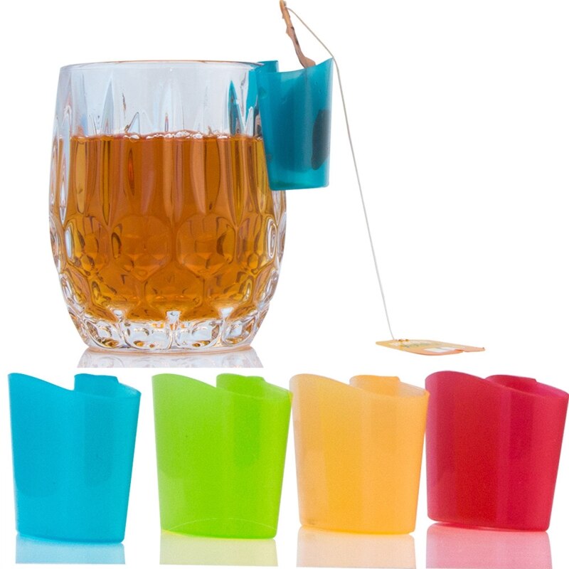 4x Simple Hanging Tea Bag Holder Portable Snack Cup Markers Biscuit Stand