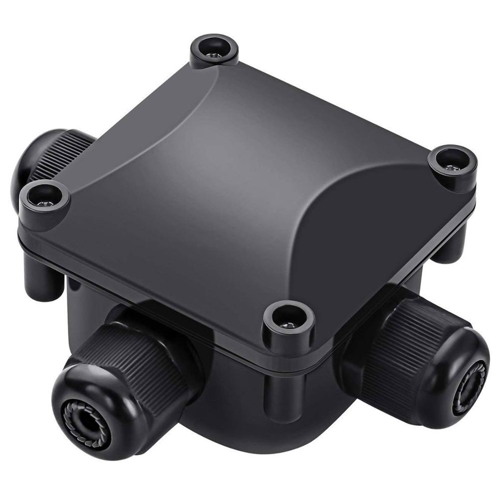 2 stk t type koblingsboks  ip67 flerveis plast elektrisk koblingsboks boks kabel ledning kobling proectt