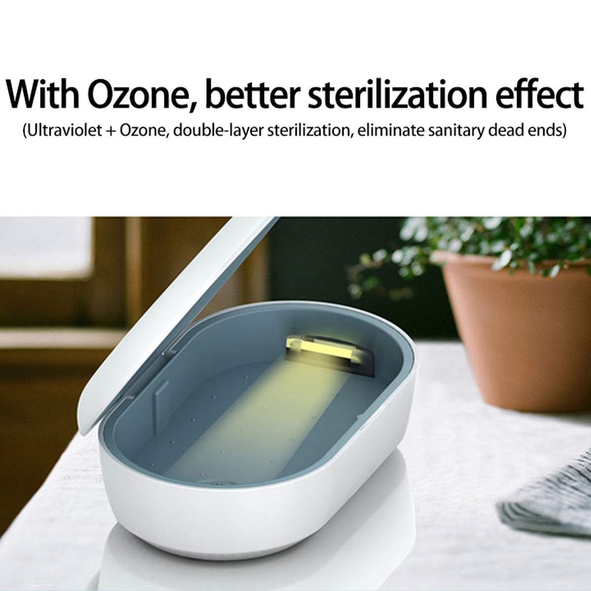Portable UV Sterilizer Box Phone Mask Cleaner Personal Sanitizer Disinfection Cabinet UV Sterilizer Lamp With USB Cable