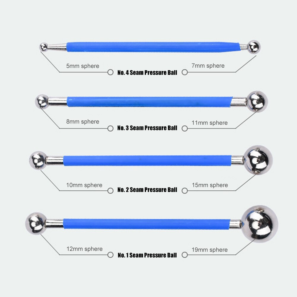 4pcs Floor Tile Grout Construction Tools Double Steel Tile Pressed Ball Ceramic Floor Grout Repairing Scraping Tool