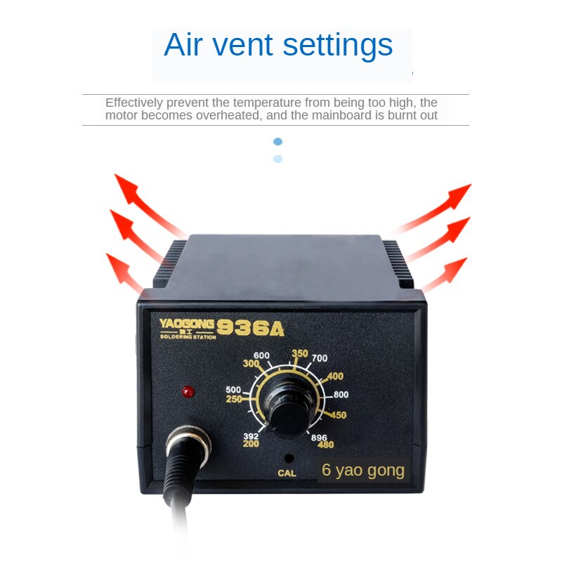 Yaogong 936A Verstelbare Constante Temperatuur En Hoge Power Solderen Tafel Voor Elektrische Soldeerbout