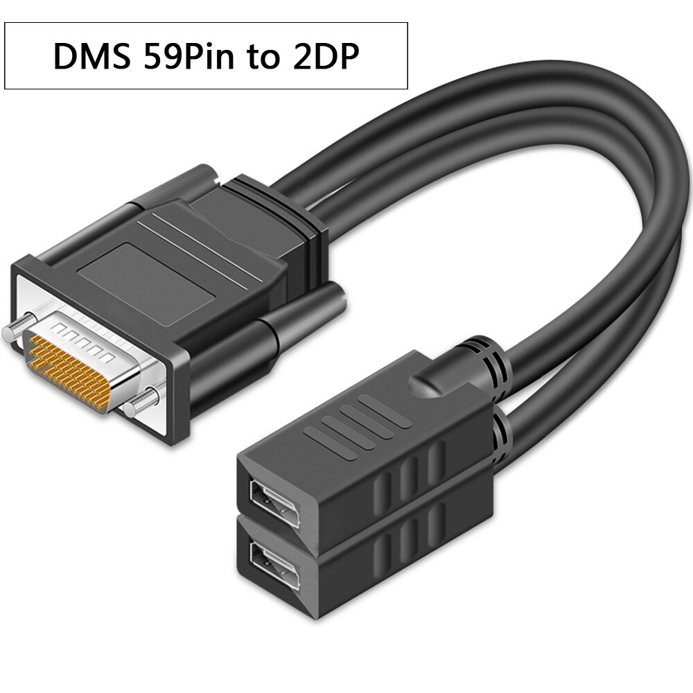 DMS 59 Pin Male naar 2 HDMI/VGA/DVI/DP Vrouwelijke Splitter Verlengkabel Adapter voor grafische kaart HDMI Monitoren: 59 Pin to 2DP