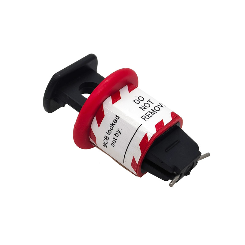 1Pc Electrical Safety Lockout Circuit Breaker Lock Miniature Air Switch Breaker Lockout for Power Isolation pinout: Silver