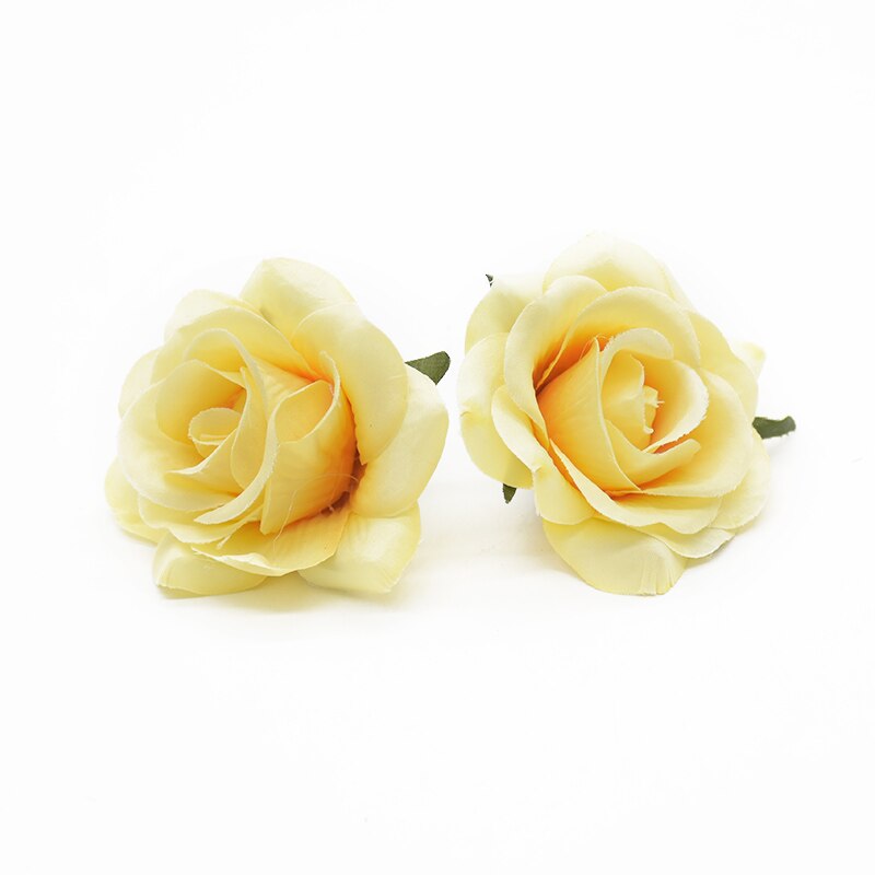 6pcs 7cm Artificial rose heads for Home decoration accessories Flower arrangement Diy Headwear Indoor furnishings Wedding brooch: 2