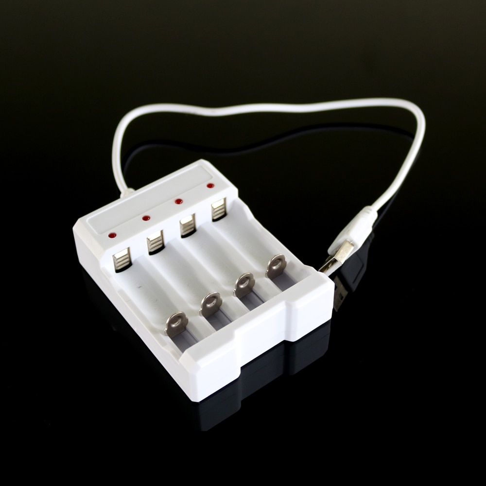 Zonnepaneel Outdoor Universal Battery Charger Dc 1A 1.2V 4 Slot Aa/Aaa Oplaadbare Batterij Oplader Adapter Usb plug