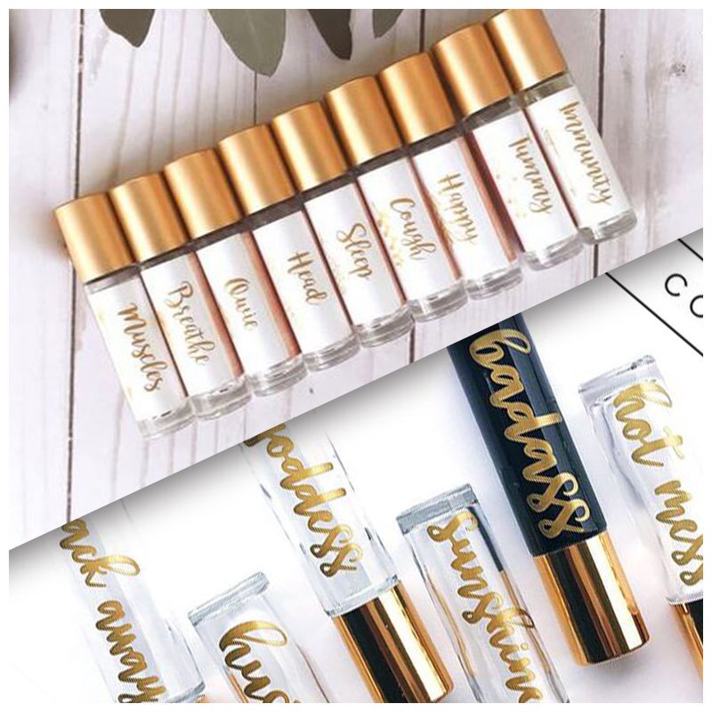 Golden Words Text Stickers Happy Planner Diary Scrapbooking Stickers Art Supplies HYD88