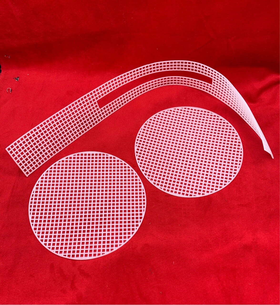 Weven Plastic Mesh Sheet Breien Voering Accessoires Wol Garen Chenille Fluwelen Diy Hok Tas Trim Gereedschap Knit Helper: 3