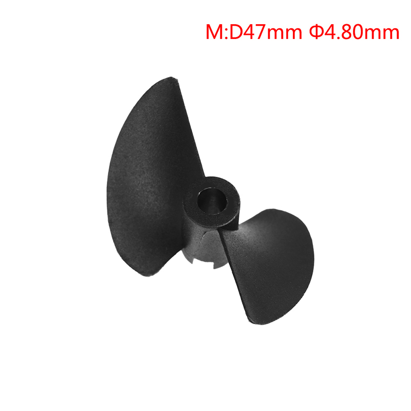 Hélice de dos palas para barco a control remoto, Modelo CW, paleta de nailon P40, hélice de eje de barco, diámetro 27/30/32/35/38/40/45/47MM: Borgoña