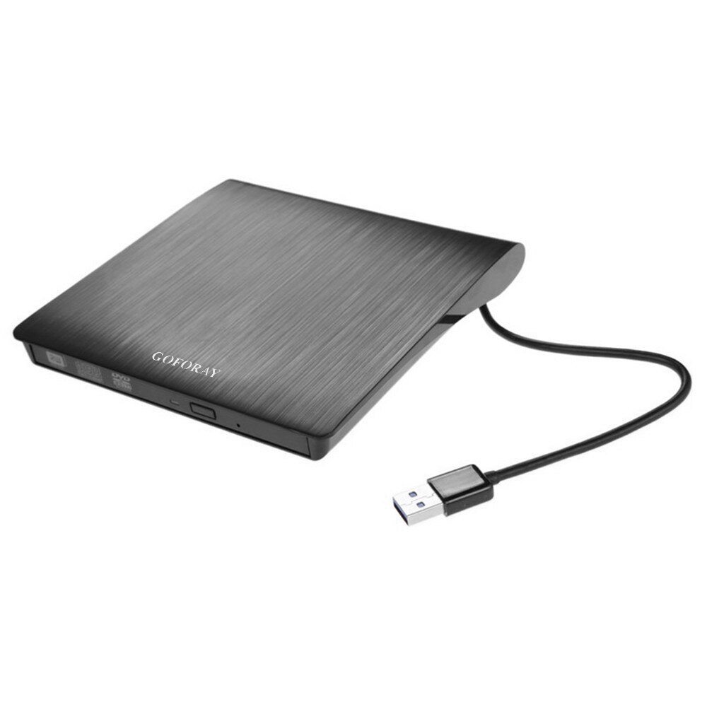 USB 3.0 Mobile External Case For 12.7mm SATA CD DVD BD-ROM BD-RE Drive: Black