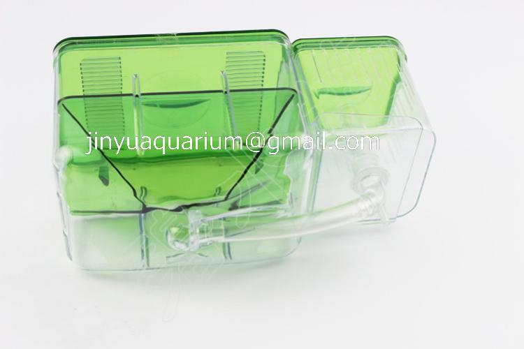 Hatch guppy baby vis aparte doos dubbele set Aquarium kleine vis scheiding box visteelt doos