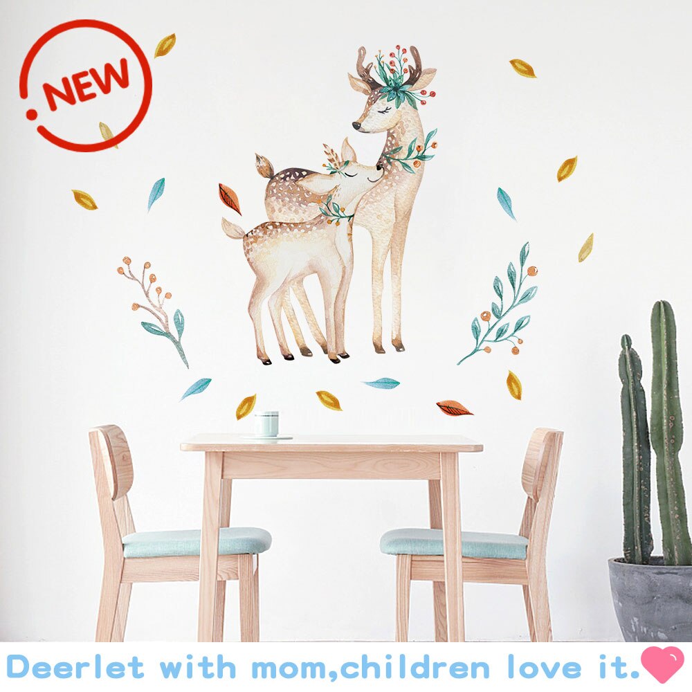 Tegneserie dyr kanin luftballon børn wallsticker klistermærker babyværelse dekoration vinyl tapet dejligt vægmaleri nordisk stil: Stil b