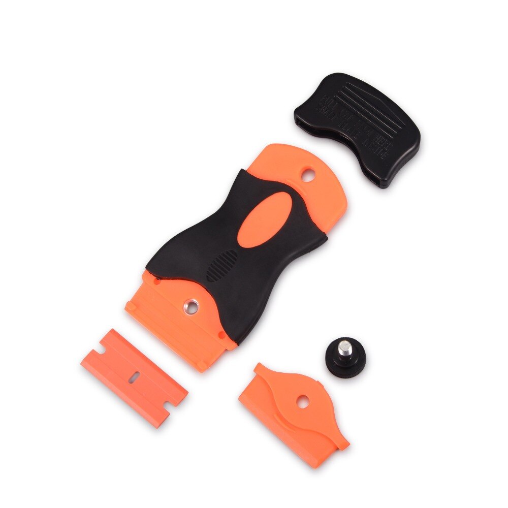 Ehdis 2Pcs Cleaning Wrap Vinyl Zuigmond Met Reservemesjes Glas Lijm Sticker Remover Scheermes Schraper Plastic Window Tint Auto gereedschap