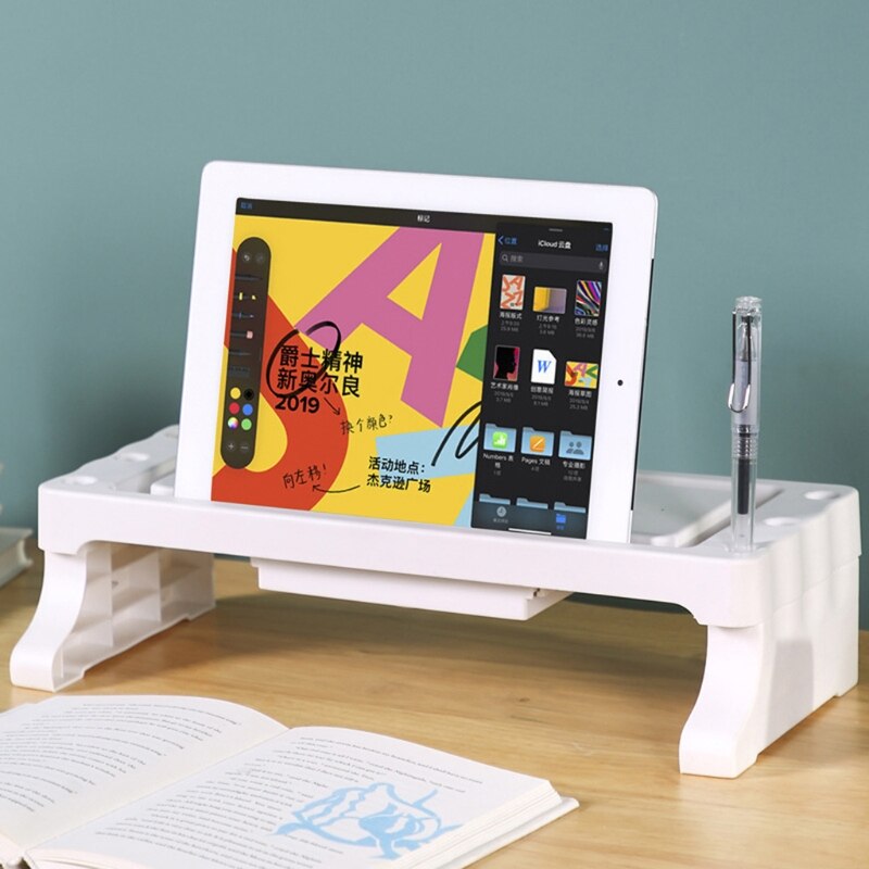Multi-function Desktop Monitor Stand Computer Screen Riser Shelf Plinth Strong D08F
