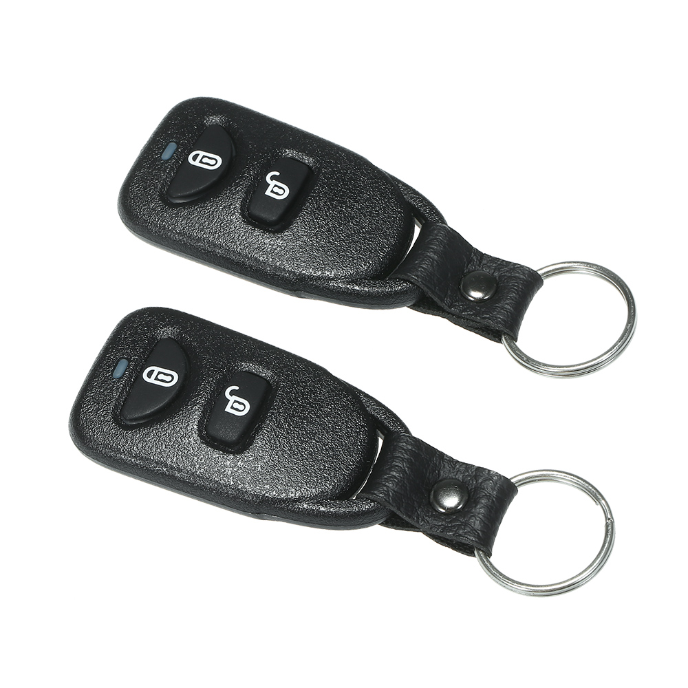 12V Universal Car Auto Remote Central Kit Door Lock Locking Vehicle Keyless Entry System with 2 Remote Control for Car Supplies