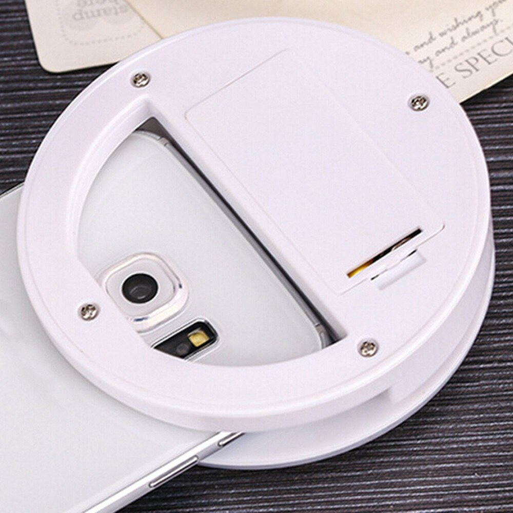 Selfie Led Ring Flash Light Draagbare Telefoon Selfie Lamp Lichtgevende Clip Lamp Camera Fotografie Video Spotlight Lens