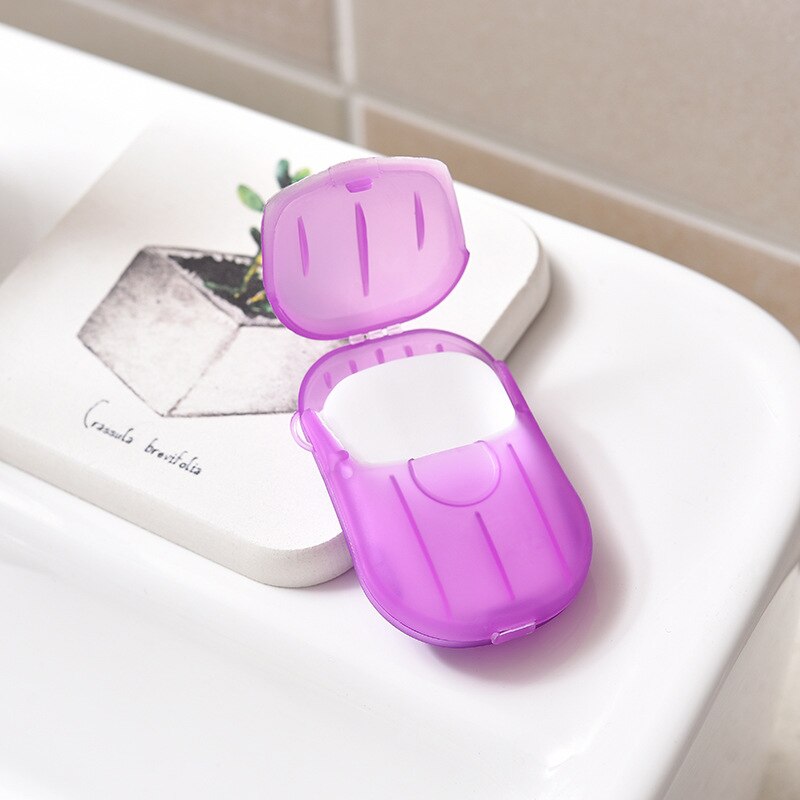 20 piezas de papel para jabón de manos, Mini láminas aromáticas desechables para jabón espumoso, por caja