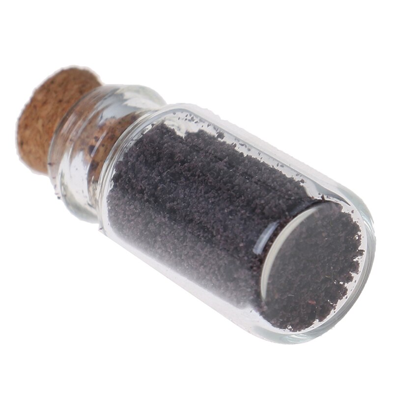 4Pcs 1:12 Miniature Display Glass Bottles Jars with Cork for Food Storage Dollhouse Kitchen Accessories