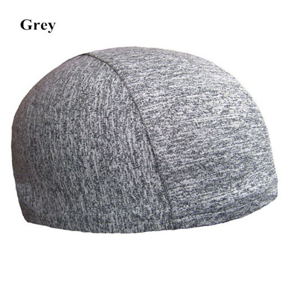 Män kvinna cykling sport dödskalle cap snabbtorkande svett hatt vinter cykel cykel hatt utomhus cykling utrustning: Grå