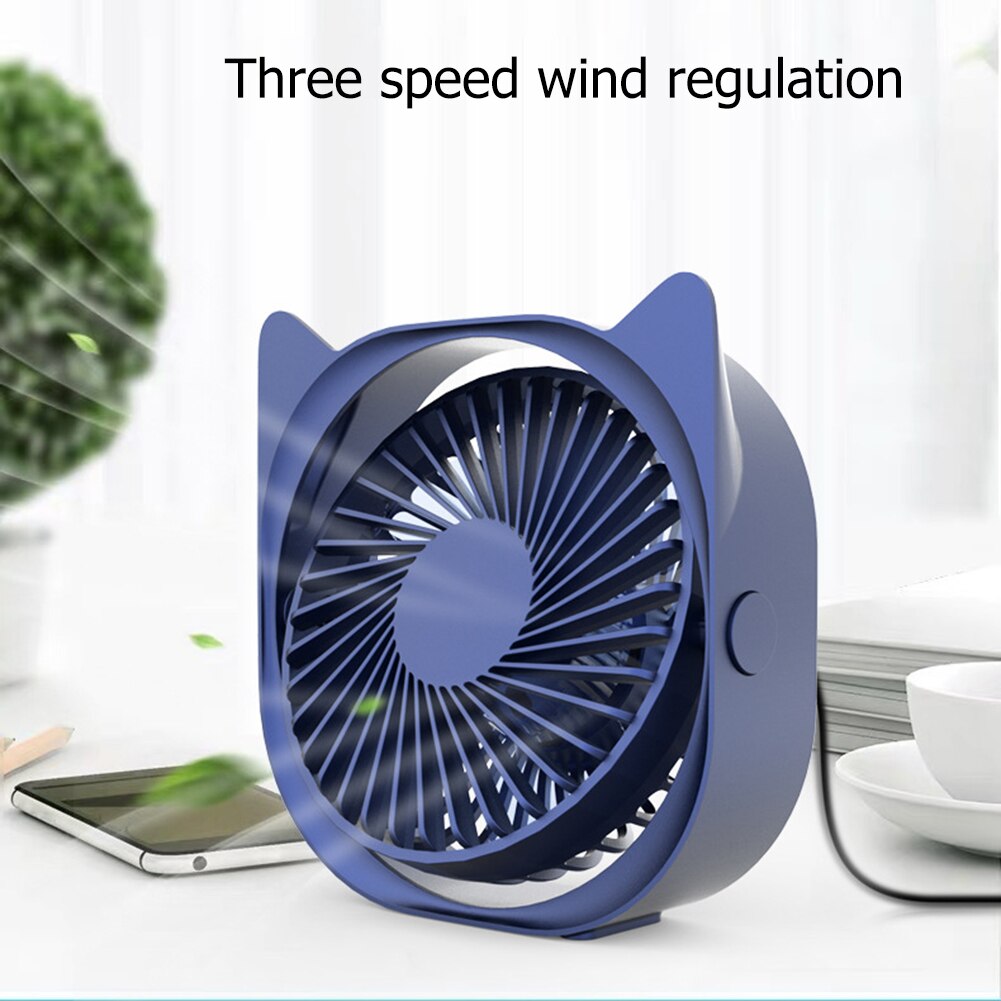 USB Cooling Pad Cooler Fan Heat Sink Universal Portable Summer Cooling Mini 3 Speeds 360 Rotation Office PC Cooler