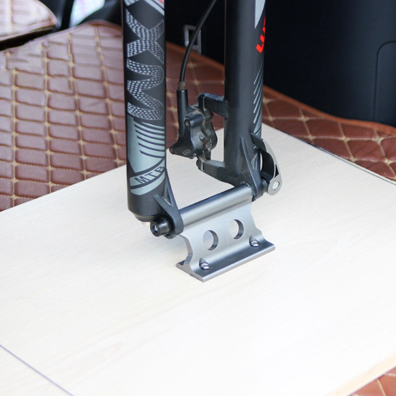 Horquilla delantera de bicicleta QR, Clip fijo, estante de equipaje para bicicleta de montaña, coche y SUV, accesorios de marco fijo portátiles modificados, suministros de equitación