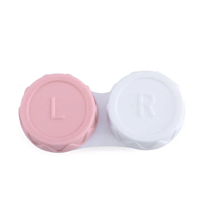 1 PCS Gläser Kosmetische Kontaktlinsen Box Kontaktlinsen Fall für Augen Reise Kit Halter Container Reise Zubehör: WHITE