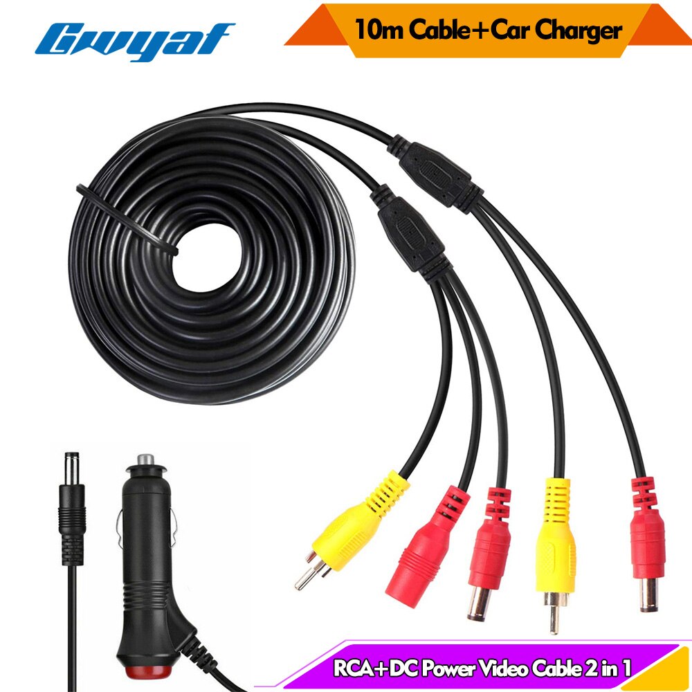Gwyaf AHD 1080P Rear View Camera Backup Camera IR Cut Night Vision Waterproof Reverse Backup AHD Camera For Truck Bus Van Car: Camera 2 in 1 Cable