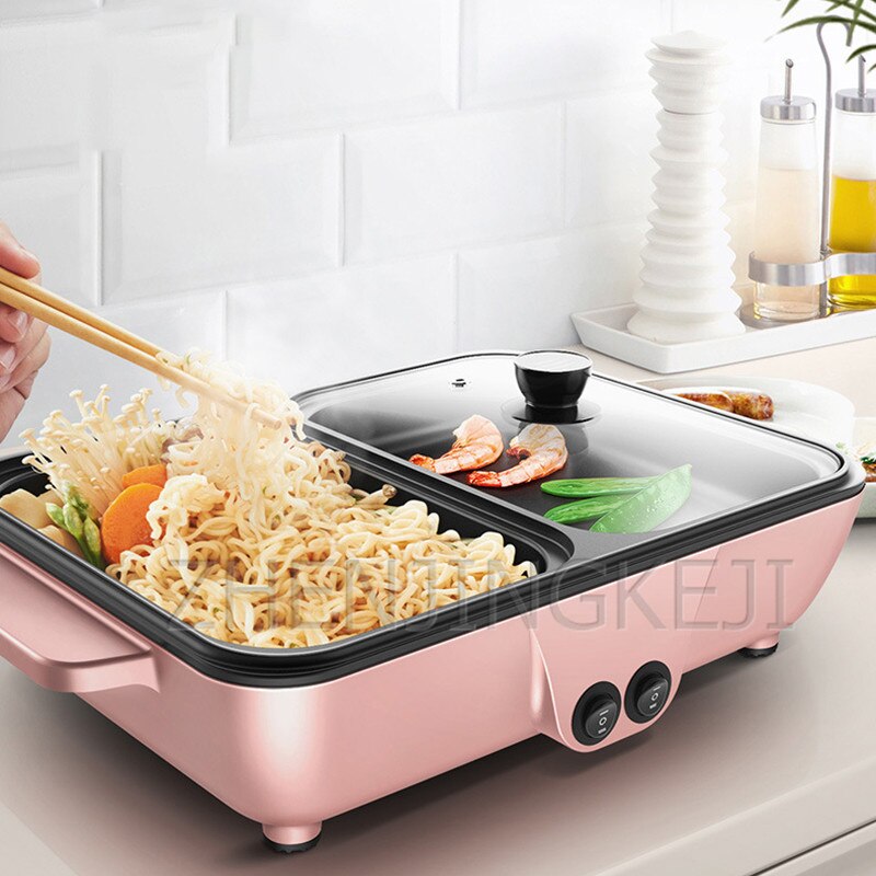 Elektroherd Haushalt Multi-funktion Grill Braten Und Rösten Integrierte Topf Multifunktionale Küche Kochen Geräte