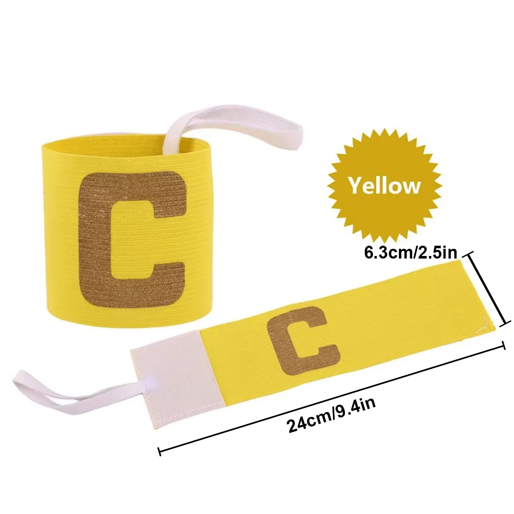 1Pc Kinder Führer Armband Fußball Fußball C Nicht-slip Band Bunte Einstellbare Kapitän Armband Kinder Jungen Fußball Spiel: WHITE