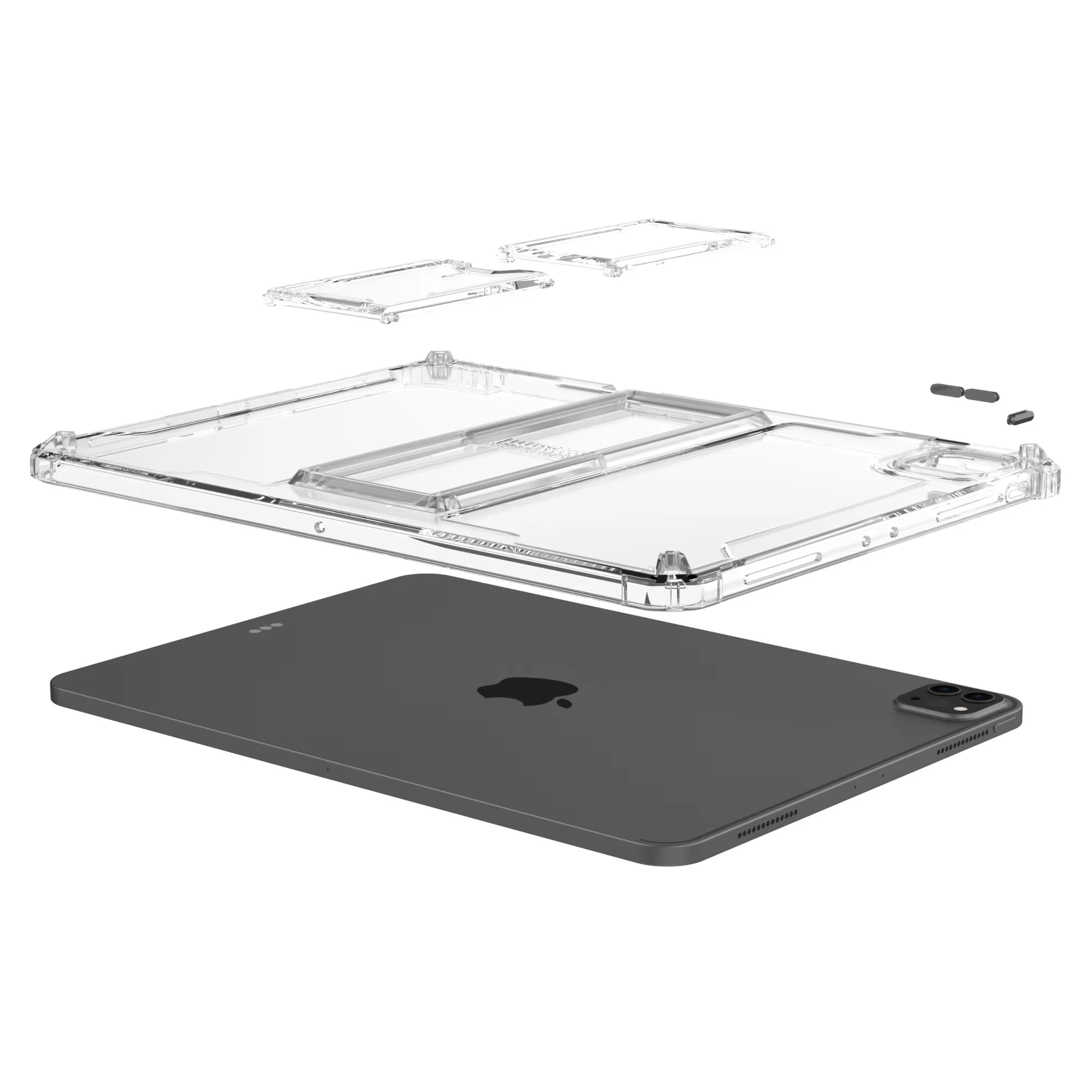 Funda de plástico con soporte para tableta, carcasa suave de TPU para iPad Pro 11, 10,5, Air 5, 4, 3, 10,9, 10,2 pulgadas, 10, 9, 8, 7. ª generación, Mini 6