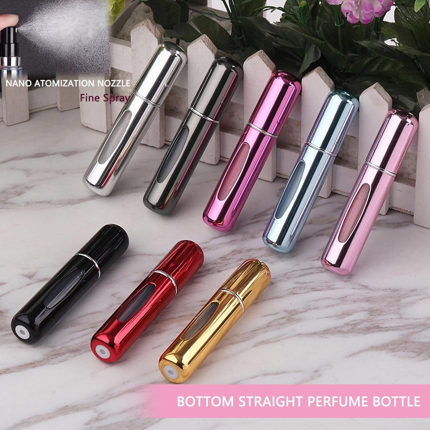 1/6 Teile/satz Reise Parfüm Nachfüllen Flasche Tragbare Mini Zerstäuber Nachfüllbare Spray Wiederaufladbare Tasche Dispenser Köln Sprayer