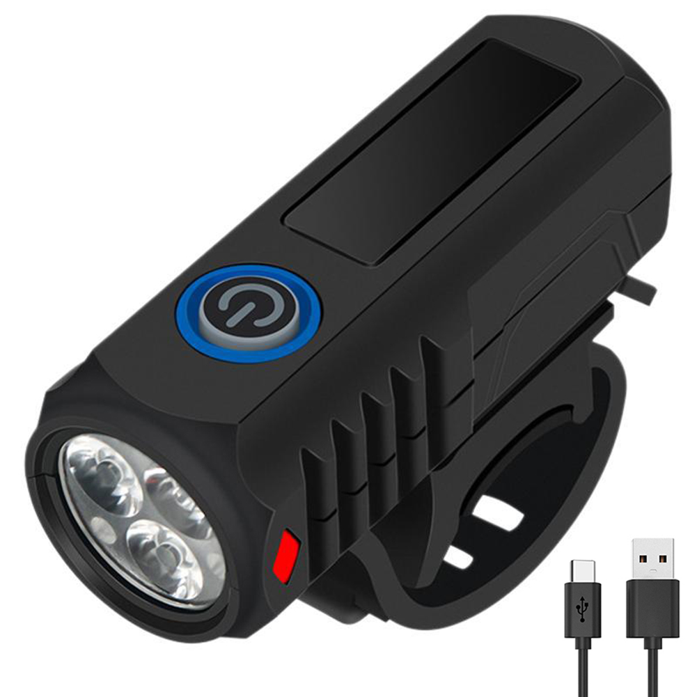 LED Bicycle Headlight High Brightness Cycling Front Light USB Charging Cycling Safety Front Lamp Bicycle Accessories
