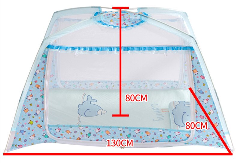 Moustiquaire Portable | Lit de bébé pliable, dessin animé, soutien-bas, tentes de berceau, moustiquaires pour enfants de moins de 10 ans