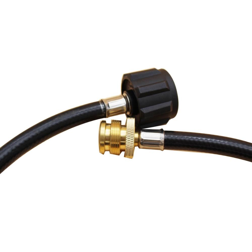 estilo 5 pies 2 vías Y divisor CGA tanque propano convertidor adaptador manguera para QCC1/Type1 20lbs tanque de Gas para parrilla para camping Stov