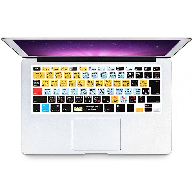 Serato Scratch LIVE Functional Silicone Keyboard Cover Skin Protector For Macbook Air Pro Retina 13"15"17" Japanese Version