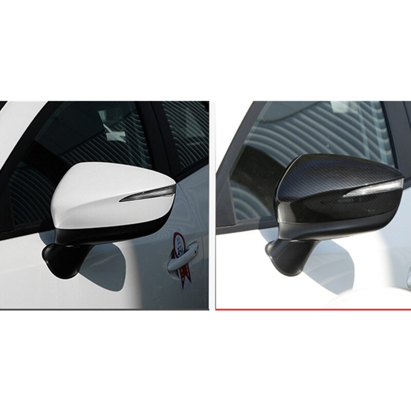 Pour Mazda CX3 CX-3 en fibre de carbone rétroviseur revêtement d'habillage voiture style accessoires 2 pièces