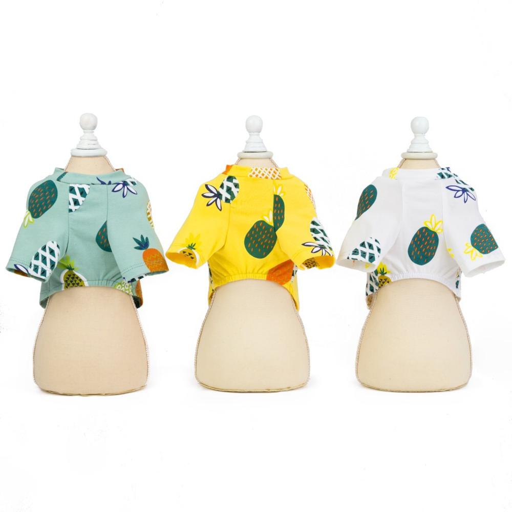 Koira lemmikki t-paita liivi 100%  puuvilla kissa pentu ananas pyjama koirille kissat pieni keskikoko 5 kokoa