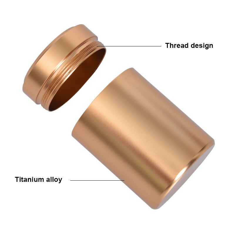 Portable Mini Tea Can Aluminum Herb Stash Jar Seal Smell Proof Container Spice Organizer Storage Pot P7Ding