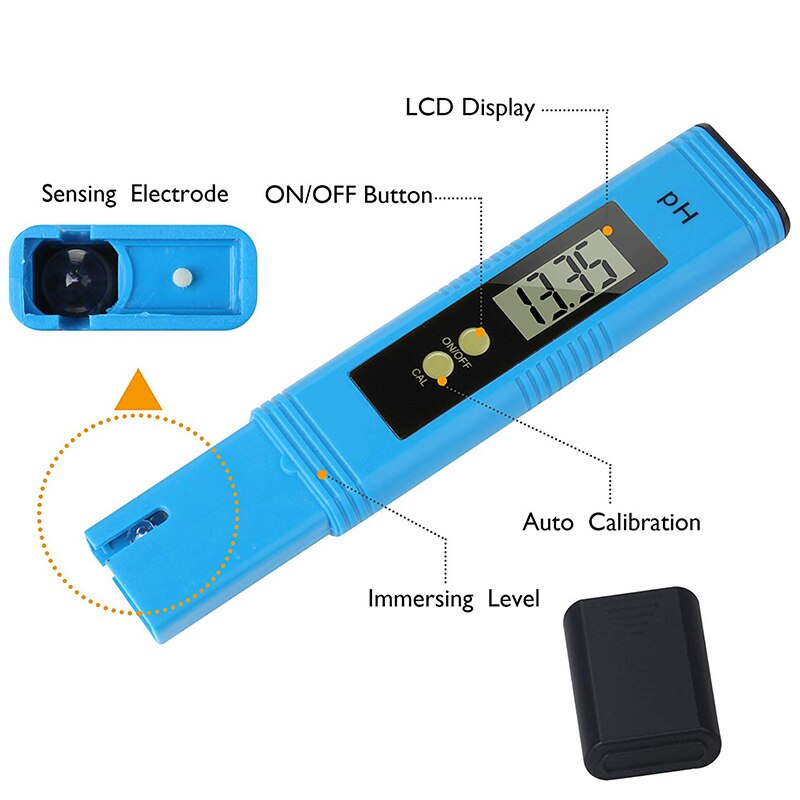 Testeur de de l'eau TDS PH Kit 2-en-1 0-9990 PPM plage de mesure 1 PPM résolution 2% précision de lecture