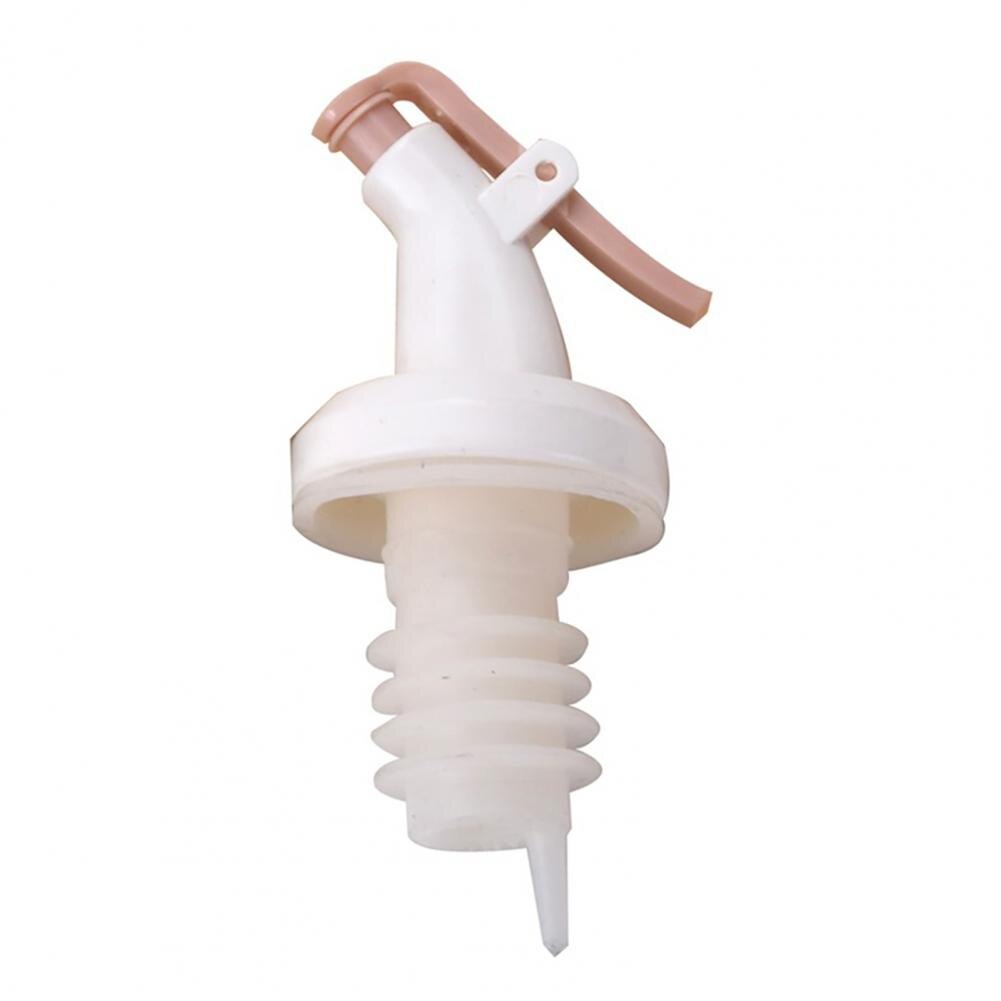 Oil Bottle Pourer Durable Leak-proof Flip Top Olive Oil Dispenser Kitchen Tools Gadget Bar Accessories: Pink White Stopper