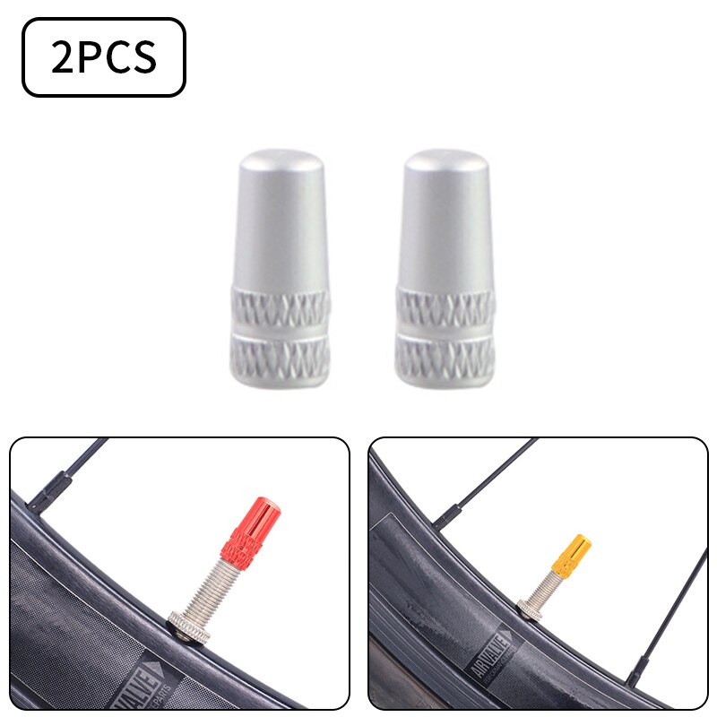 3PCS Bicycle Valve Cap Aluminum Bicycle Presta Valve Cap High Pressure Spikes Tire Valve Dust Cover MTB Bike Bicycle Accessories