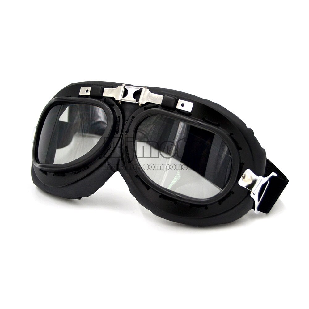 Vintage motorcykel glasögon glasögon retro pilot cruiser steampunk motocross klassiska goggles atv cykel uv skydd solglasögon: Sm