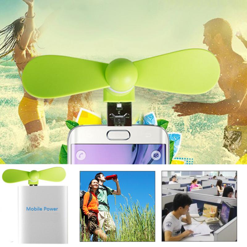 Pocket Fans USB Gadget OTG Mini Micro USB Large Wind Cooling Fan For OTG Android Mobile Phones Desktop Laptop